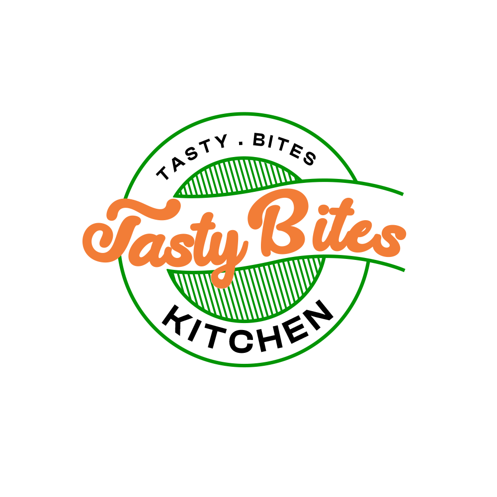 Tasty bites kitchen logo designed by the creative media